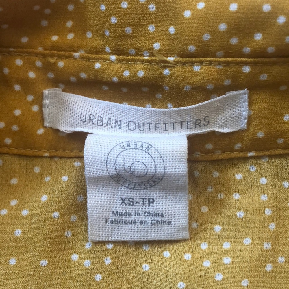Urban Outfitters Yellow Polka Dot Tie-front Top - Picture 16 of 16